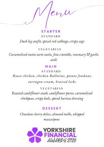 YFA menu 2026